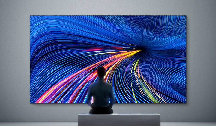 Samsung LED video wall in a modern viewing space