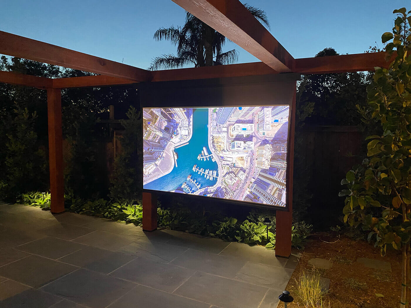Outdoor television installation