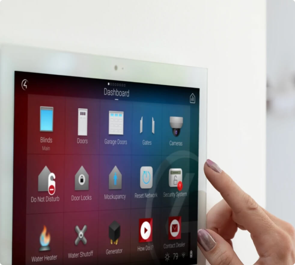 Smart home touchscreen